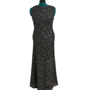 Alice + Olivia gray stretch lace sleeveless dress Size L